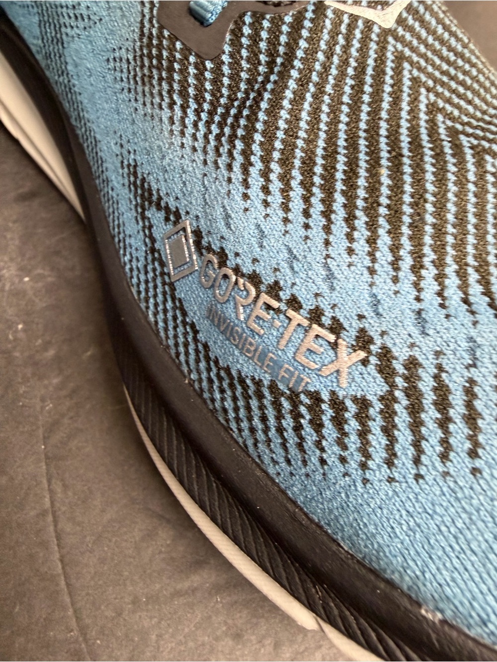 HOKA Clifton 9 GORE-TEX Shoes Mens Size 11.5 D Blue Black Sneakers WORN ONCE - Picture 6 of 12